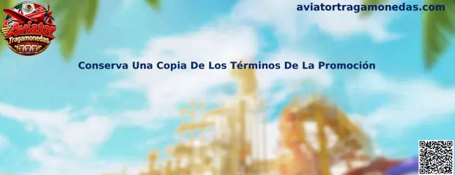 Conserva Una Copia De Los Términos De La Promoción en Aviator Tragamonedas