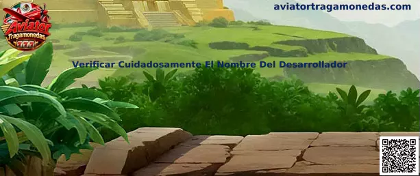 Verificar Cuidadosamente El Nombre Del Desarrollador