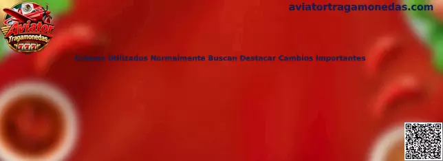 Interfaz ilustrativa de Aviator Tragamonedas con colores utilizados para destacar cambios importantes
